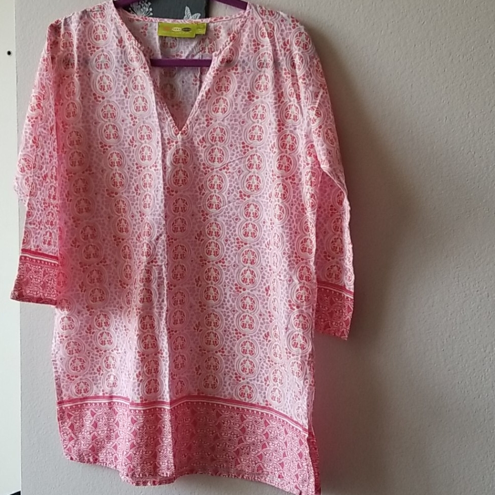 Rock flower paper top, sz M